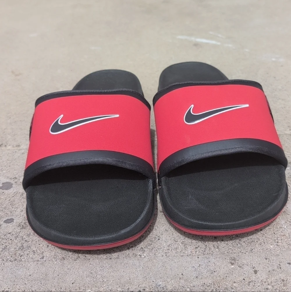 Nike Offcourt Washington National Slide Sandals Black And Red Size 11 NWOT